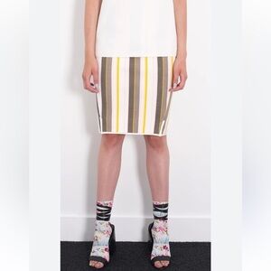 Maison Marie Saint Pierre DIVANI Skirt Multi color
White striped yellow medium